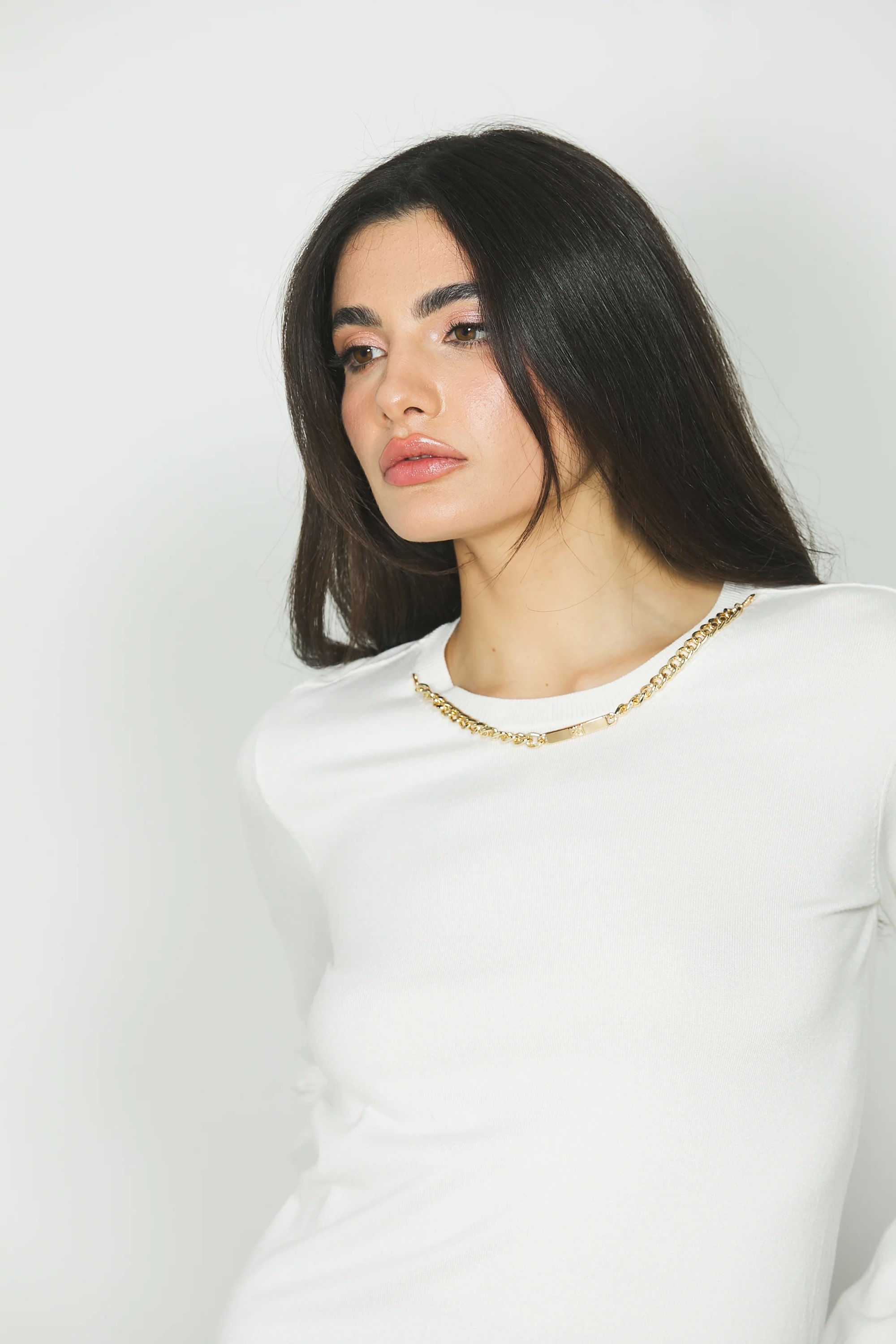 Maglia BLU  con collana 