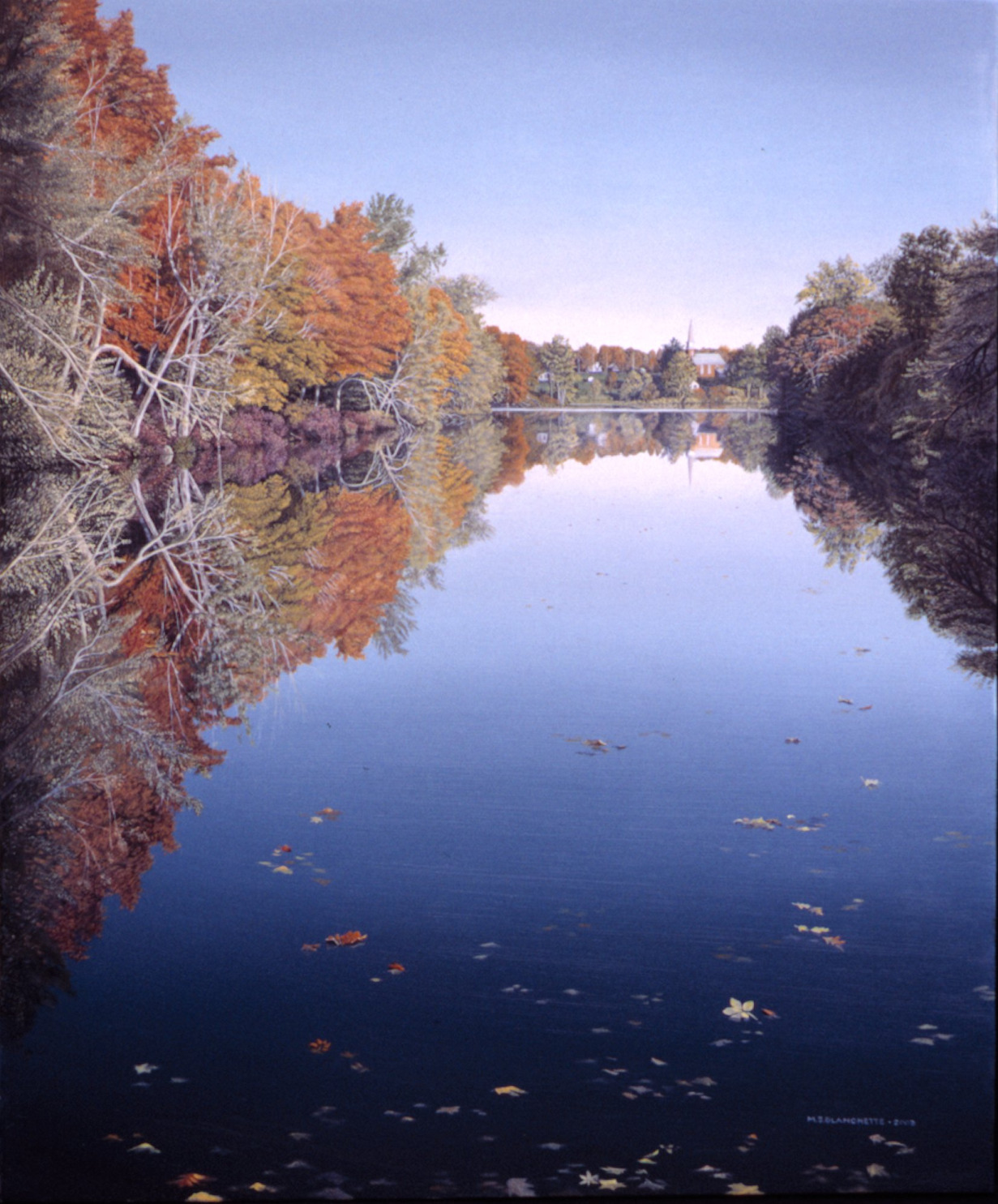 AUTUMN MORNING MILFORD POND