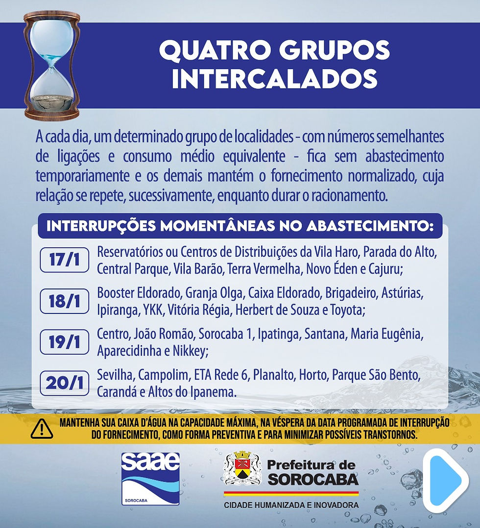 Créditos da imagem: SAAE