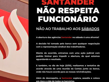 Nota de esclarecimento do Sindicato dos Bancários de Sorocaba e Região