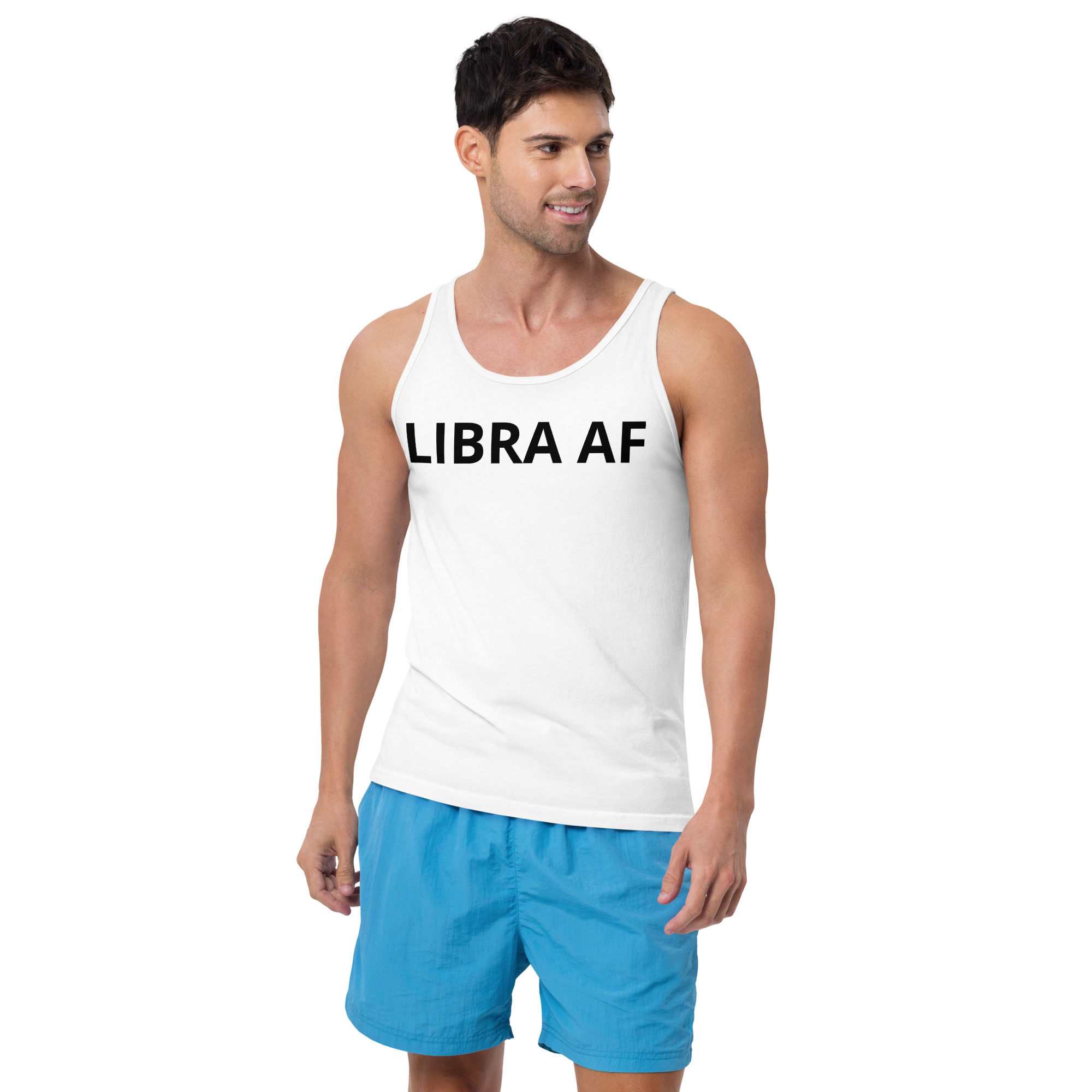 "LIBRA AF" (Blk Font) Men's Tank Top