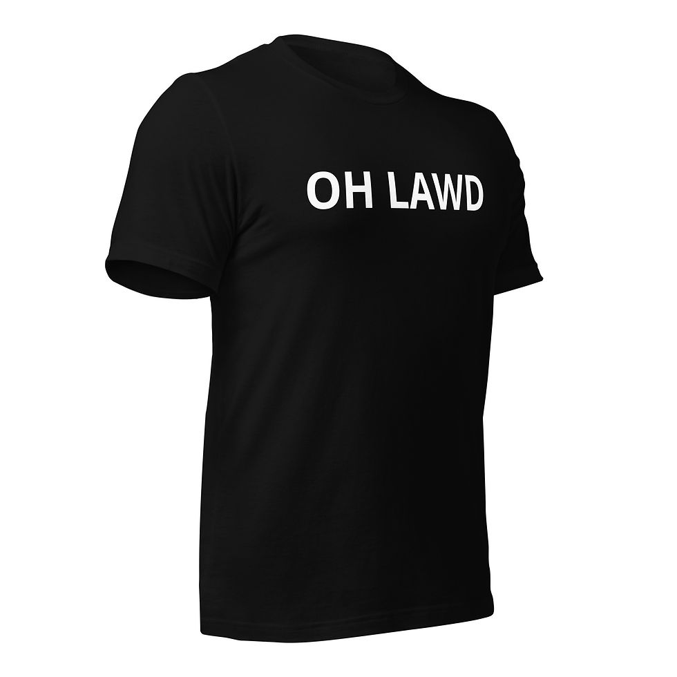 Thumbnail: "OH LAWD" BLK Unisex staple eco t-shirt