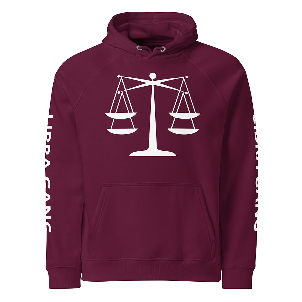 Thumbnail: LIBRA SCALE Unisex eco raglan hoodie