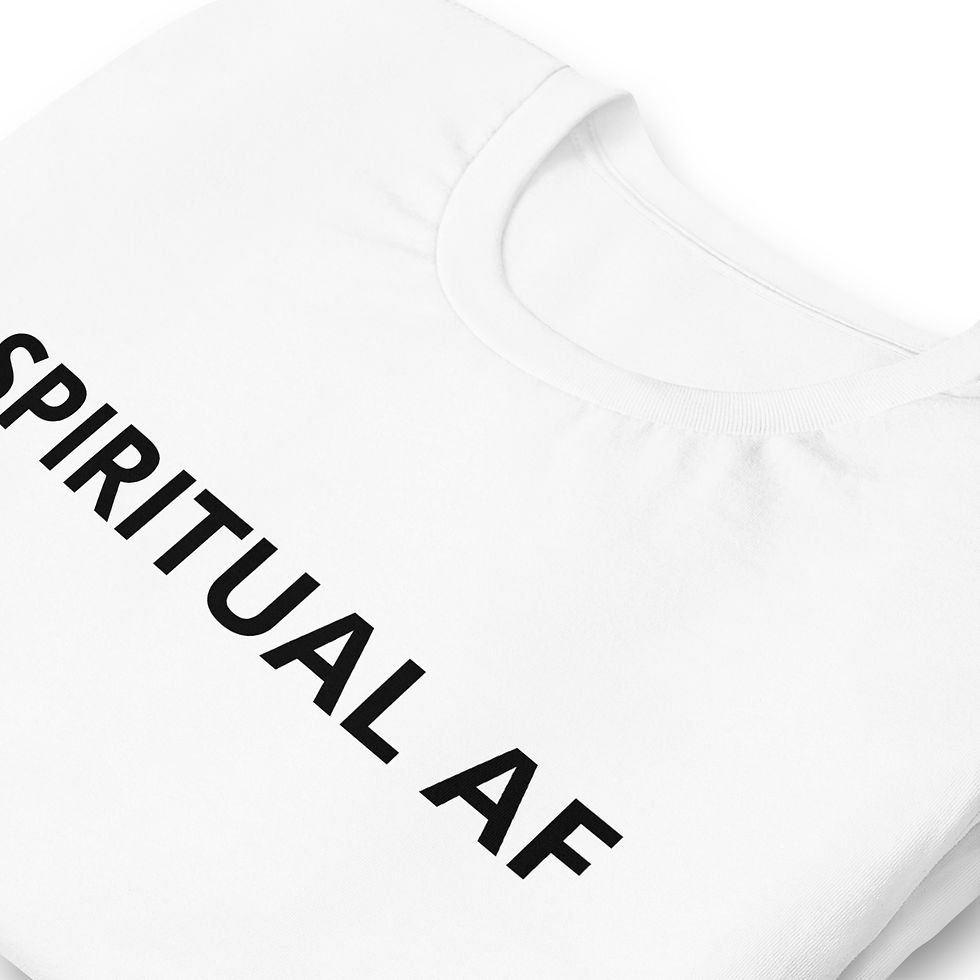 Thumbnail: "SPIRITUAL AF" WHITE Unisex staple eco t-shirt