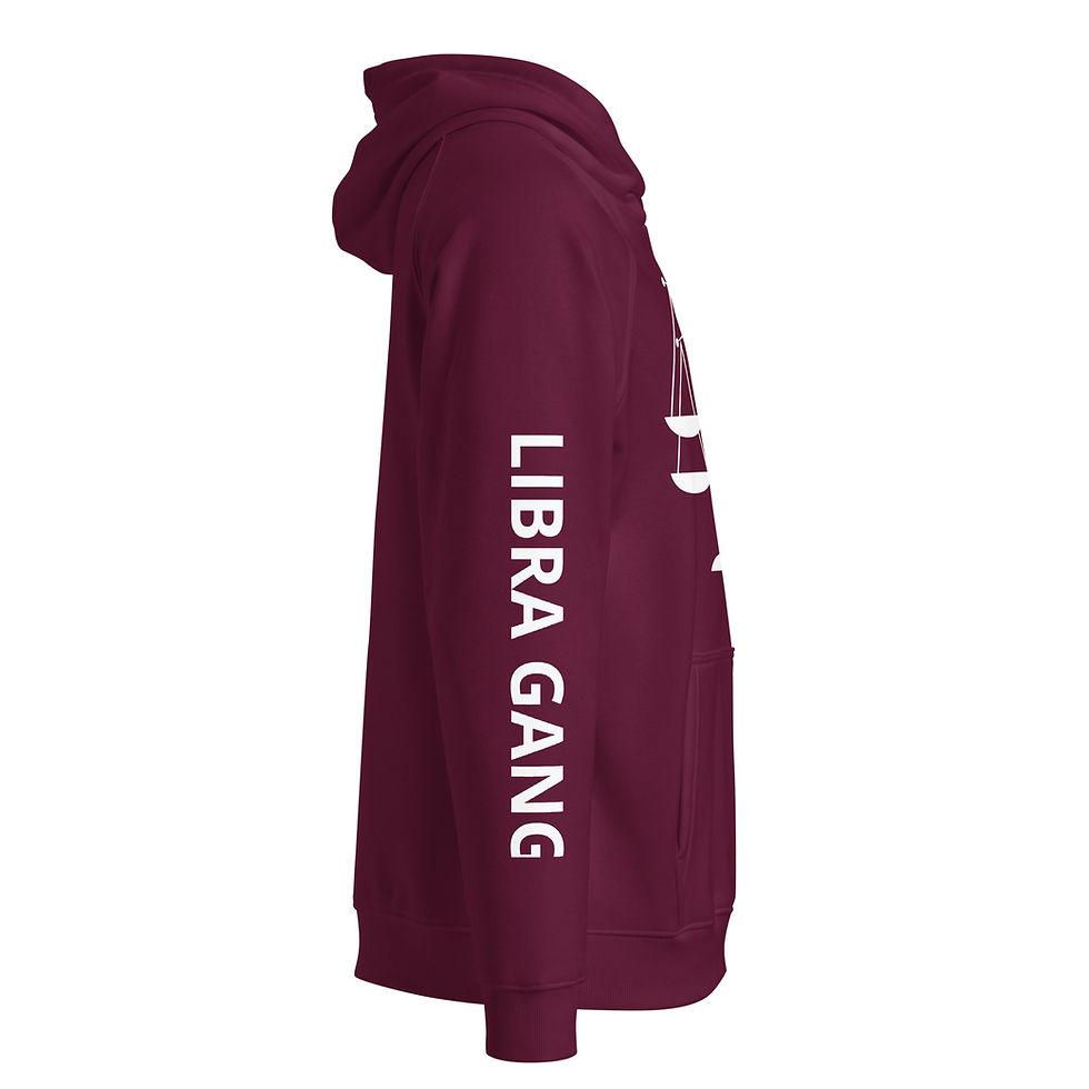 Thumbnail: LIBRA SCALE Unisex eco raglan hoodie