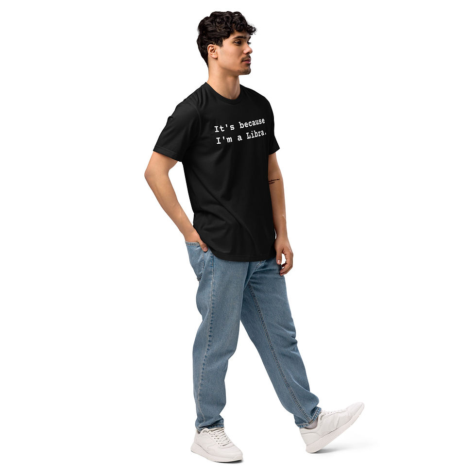Thumbnail: "BC I'M A LIBRA" BLK Unisex staple eco t-shirt