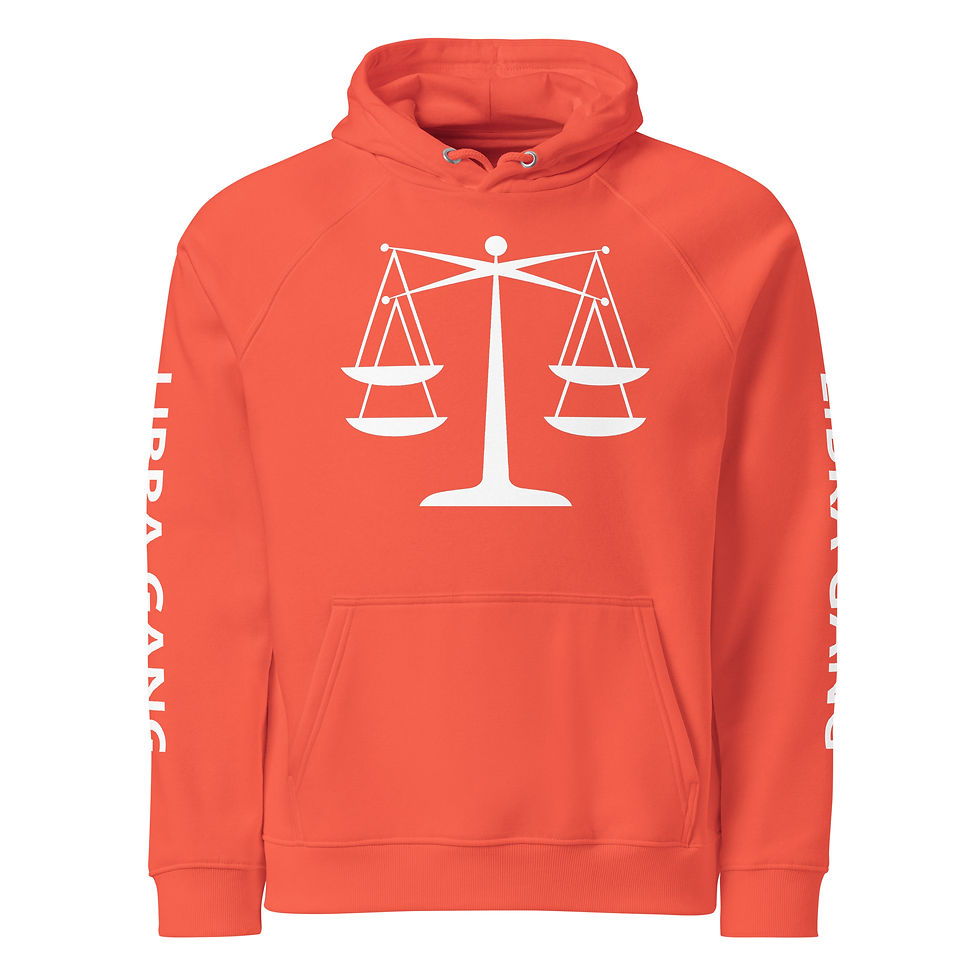 Thumbnail: LIBRA SCALE Unisex eco raglan hoodie