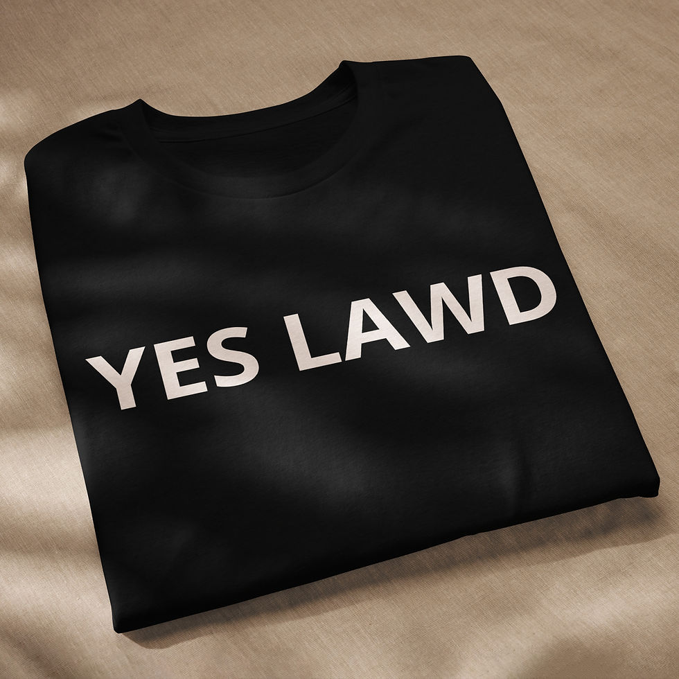 Thumbnail: "YES LAWD" BLK Unisex staple eco t-shirt