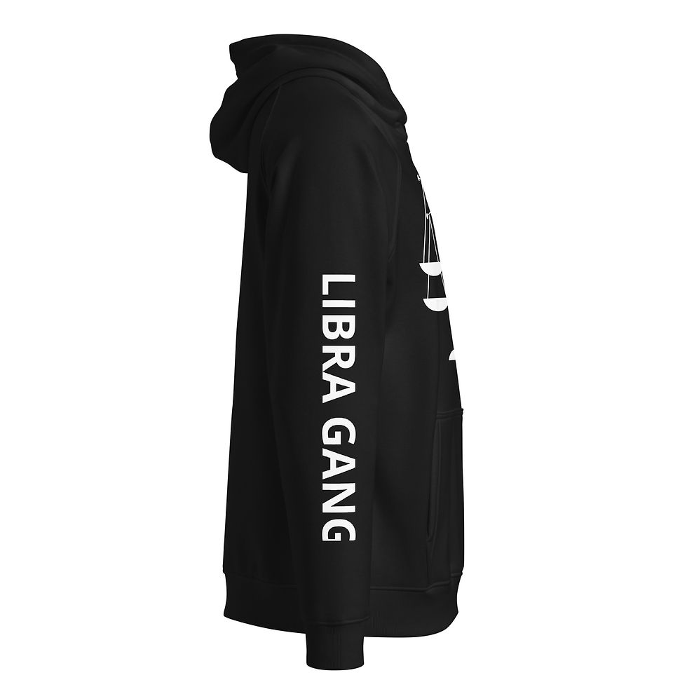 Thumbnail: LIBRA SCALE Unisex eco raglan hoodie