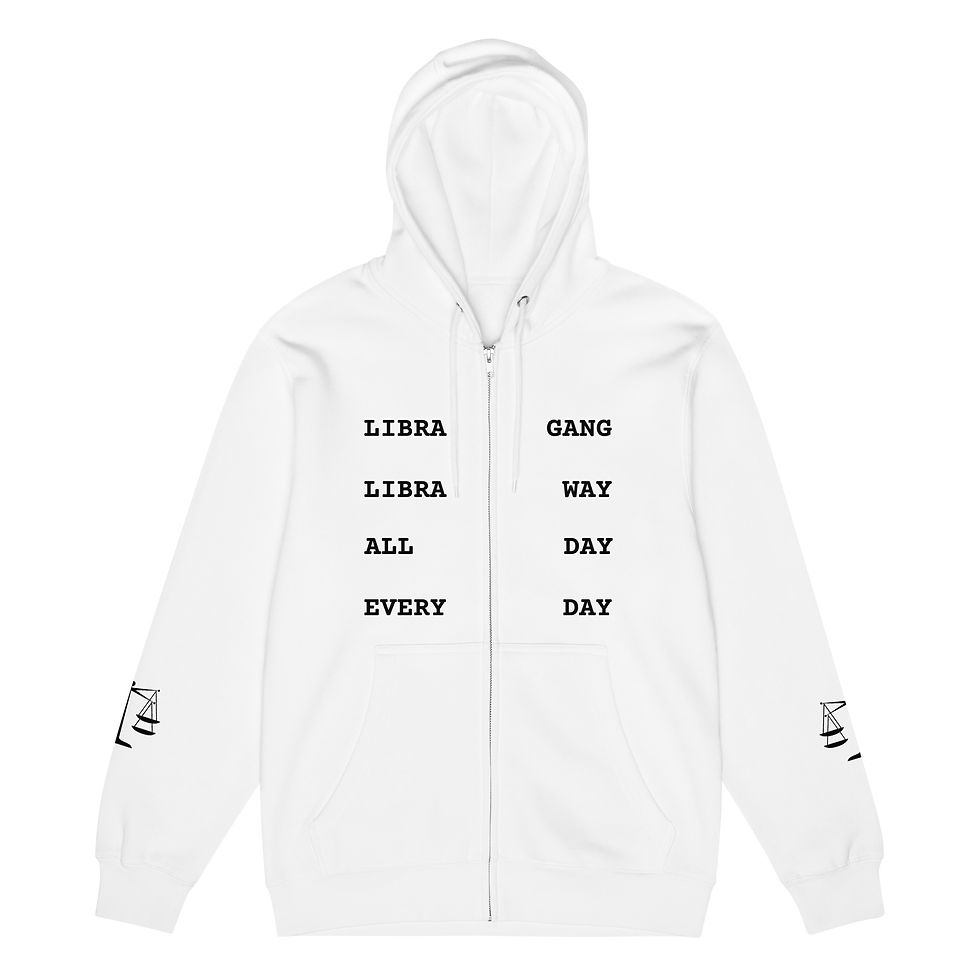 Thumbnail: LIBRA GANG CHANT Premium full zip hoodie