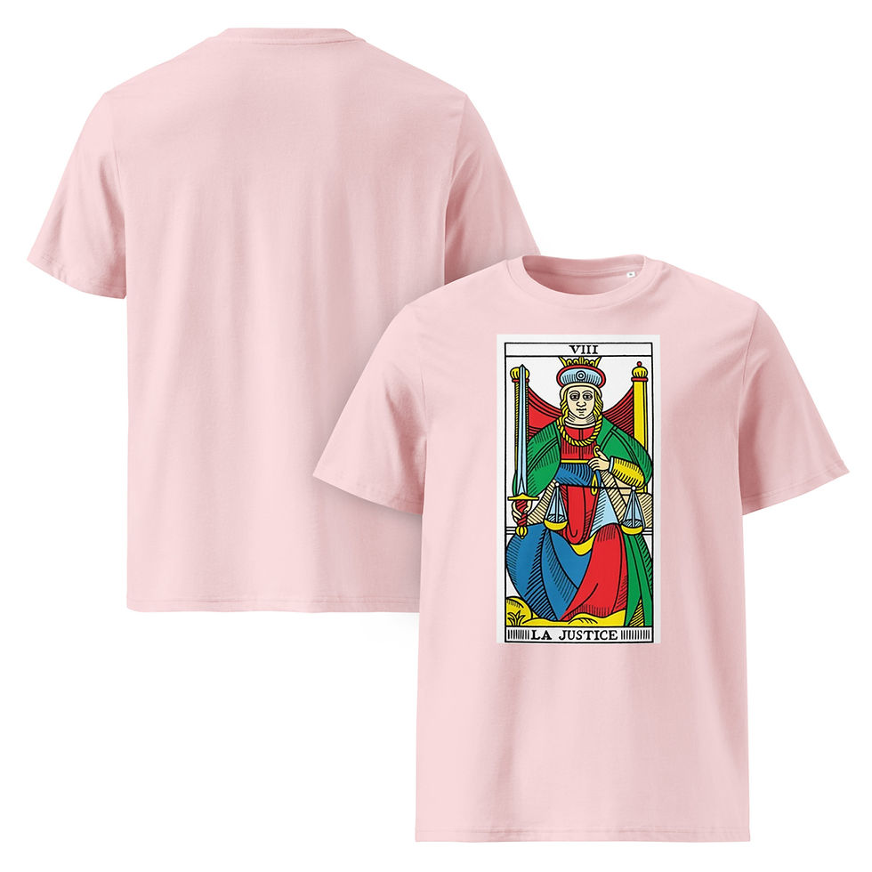 Thumbnail: LA JUSTICE Unisex organic cotton t-shirt