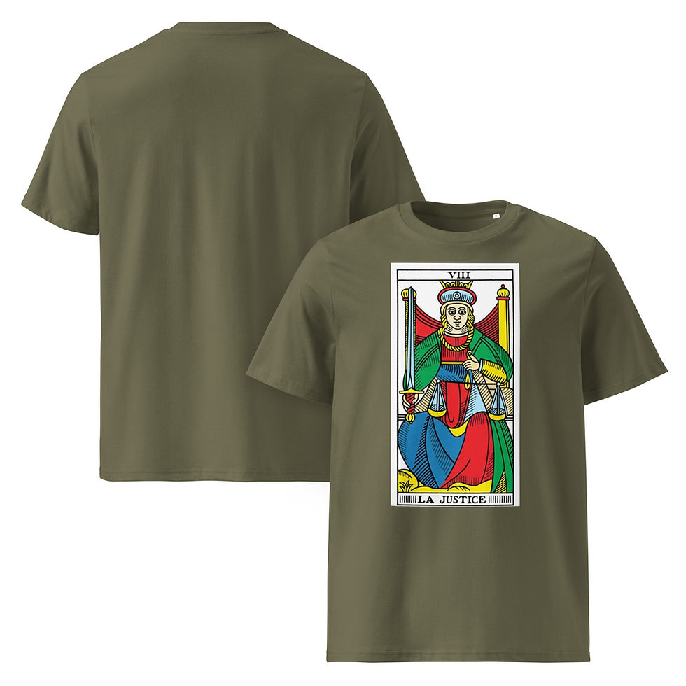 Thumbnail: LA JUSTICE Unisex organic cotton t-shirt