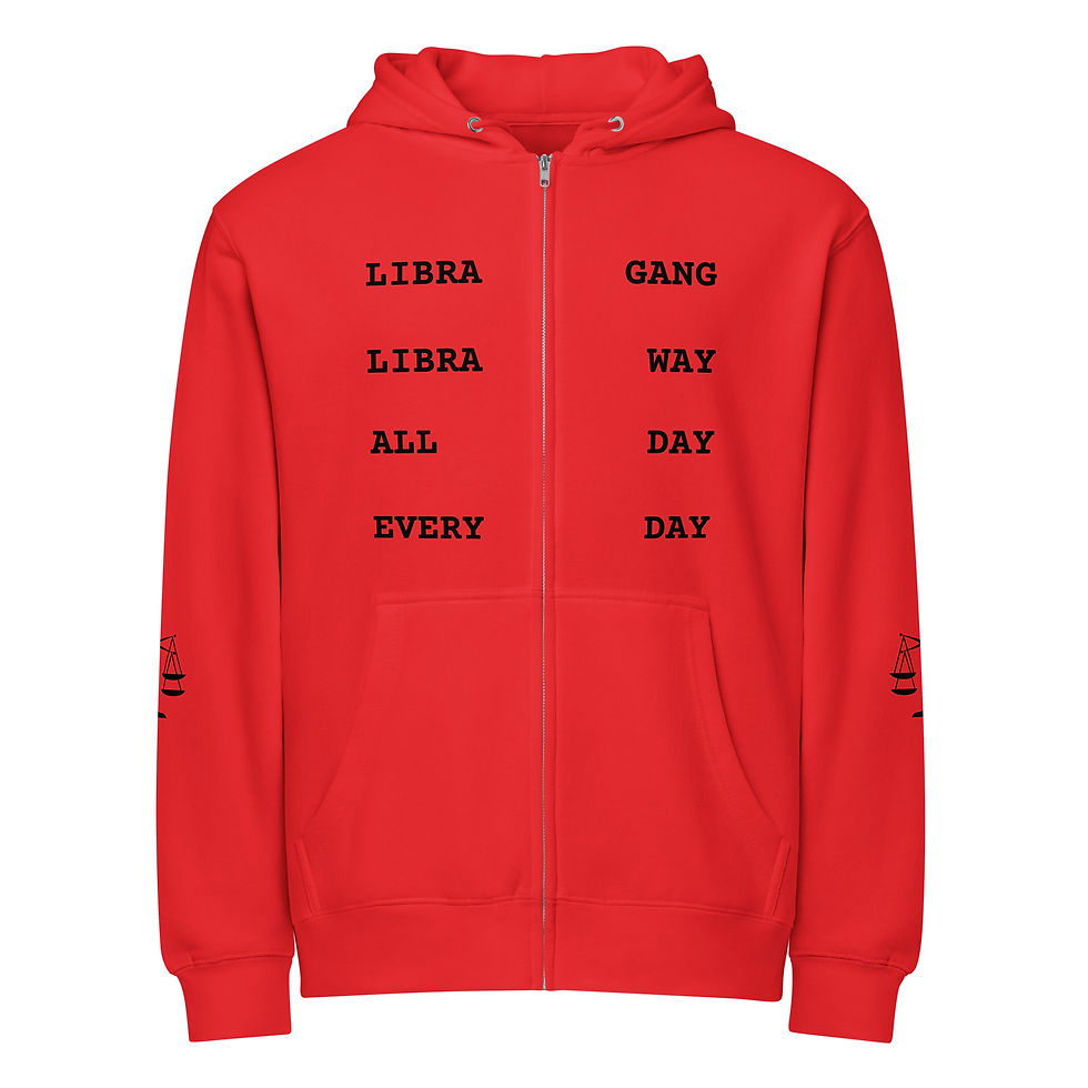 Thumbnail: LIBRA GANG CHANT Premium full zip hoodie