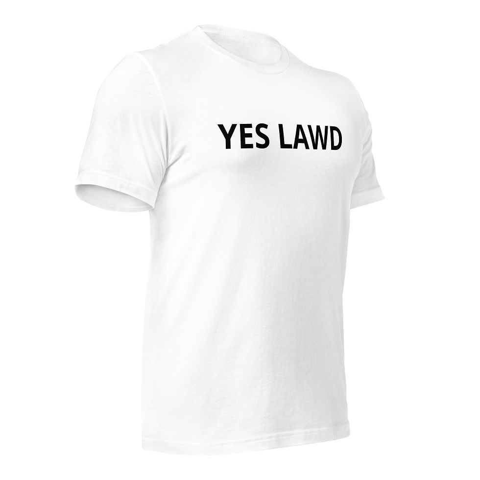 Thumbnail: "YES LAWD" WTE Unisex staple eco t-shirt