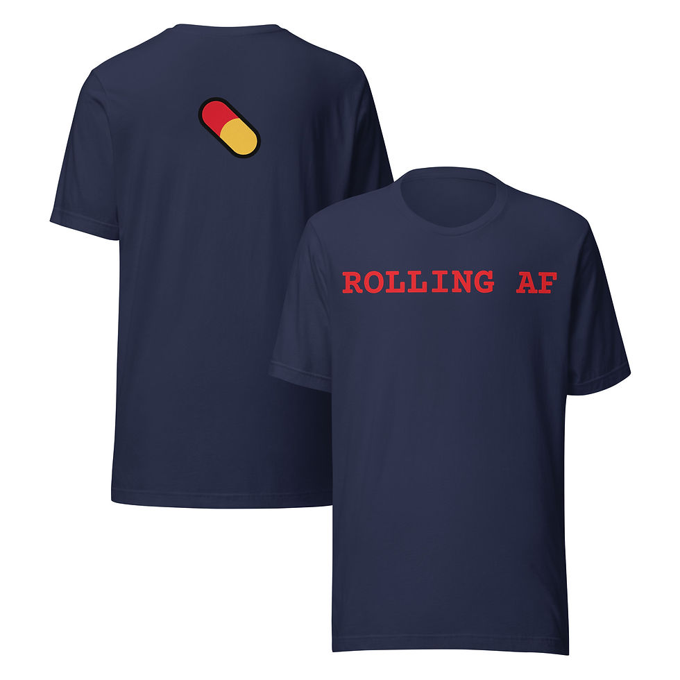 Thumbnail: ROLLING AF PILL T-Shirt | Bella + Canvas 3001
