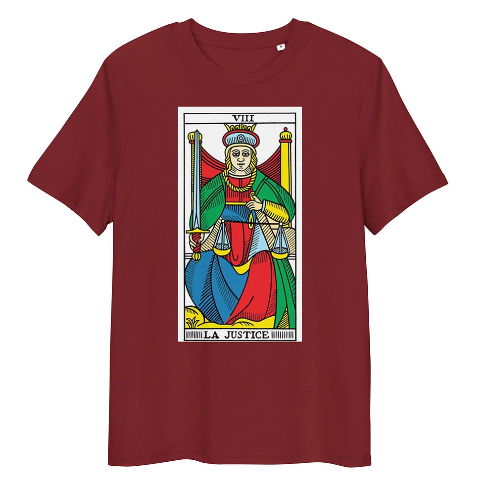 Thumbnail: LA JUSTICE Unisex organic cotton t-shirt