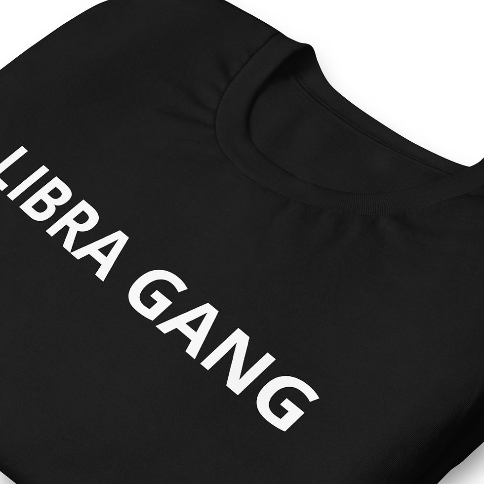 Thumbnail: "LIBRA GANG" BLK Unisex staple eco t-shirt