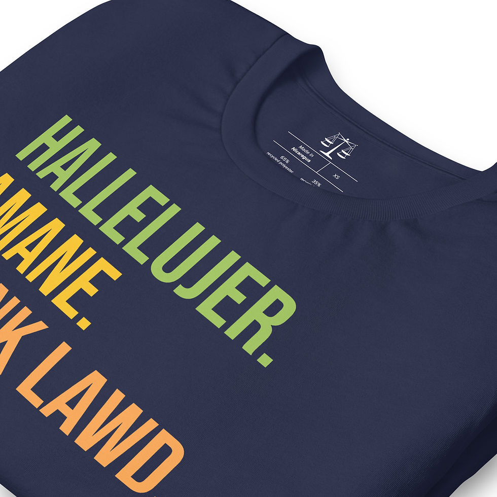 Thumbnail: 'Hallelujer Amane Thank Lawd' Unisex staple eco t-shirt