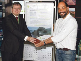 Kampagne gegen Vulkanit-Plünderungen.