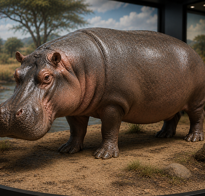 היפופוטם – הענק של נהרות אפריקה Hippopotamus – the giant of African rivers