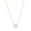 Thumbnail: Necklace Roccanova X in Grande with White CZ in 18K Gold Plated