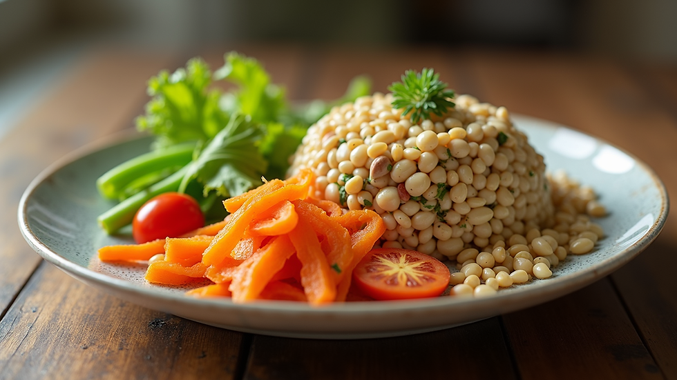 Eye-level view of a blooming garden with vibrant flowers