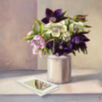 Hellebores and Hedge Sparrow