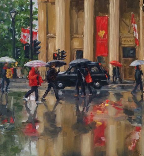 Canada House in the rain