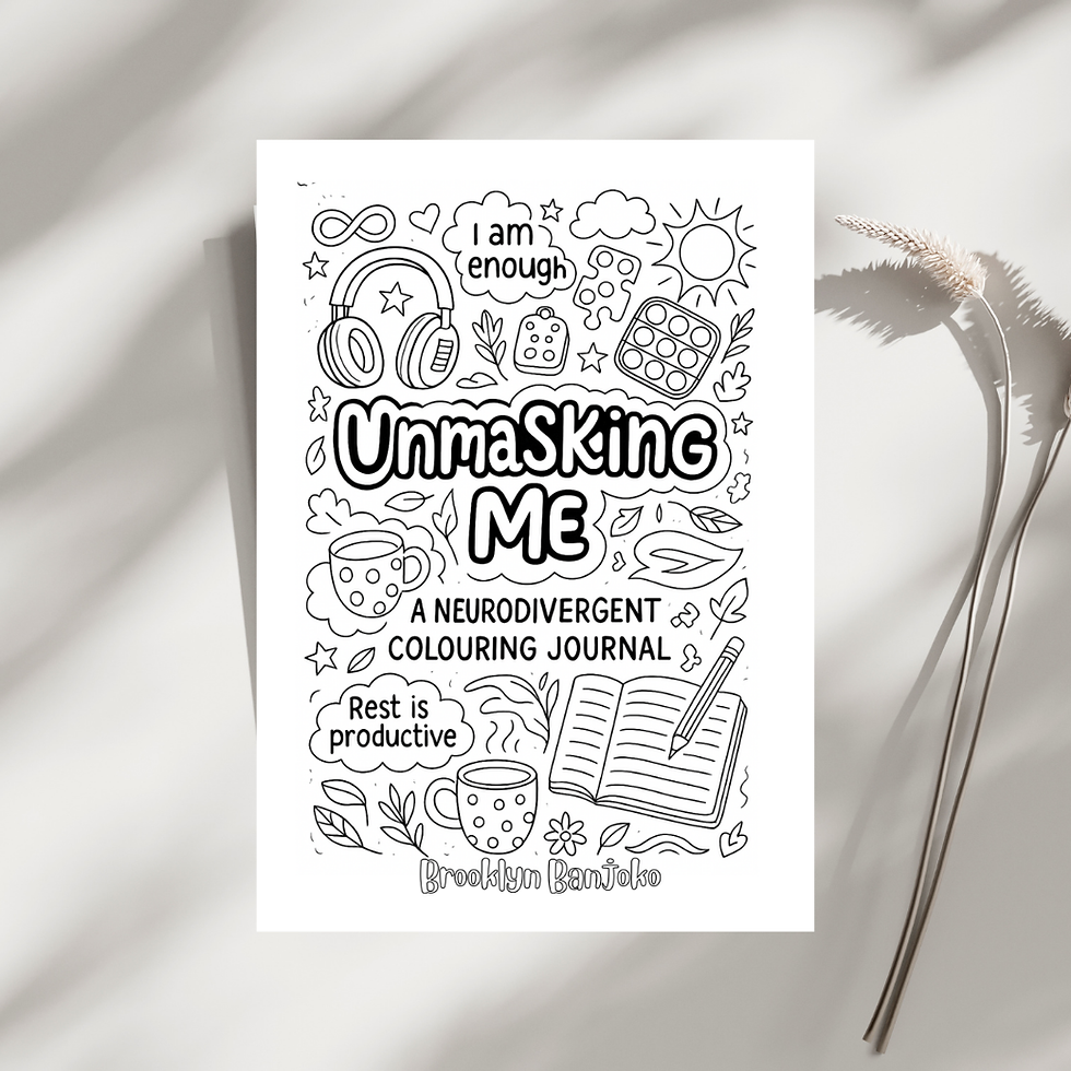 Thumbnail: Unmasking Me: 5 Neurodivergent Colouring Sheets