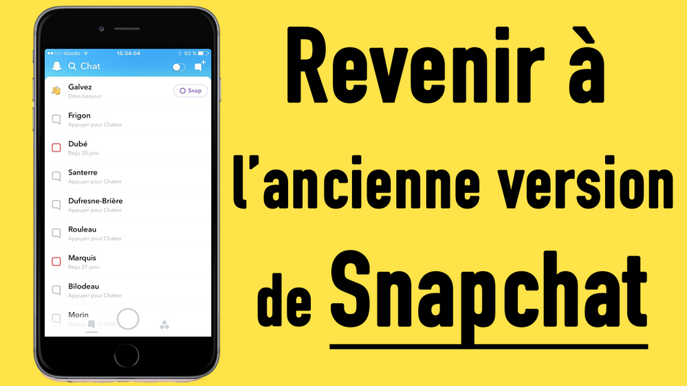 Je N'arrive Pas à Installer Snapchat Comment avoir l'ancienne version de Snapchat