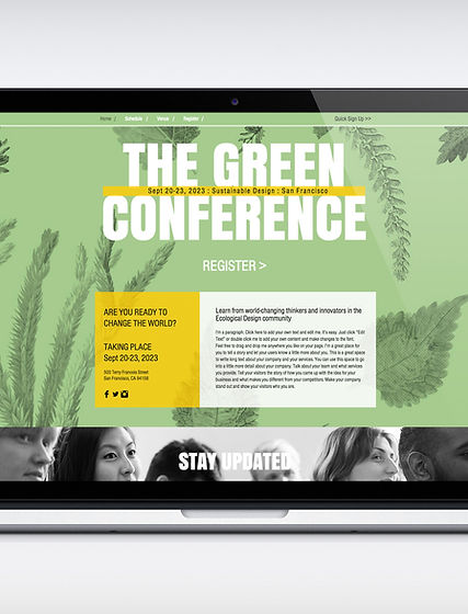 Eco-Conference Web Design