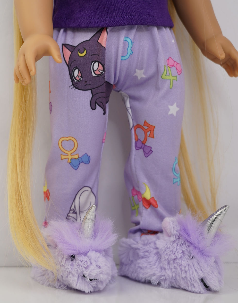 Thumbnail: sailor moon pajamas fit american girl and other 18" dolls