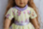 Thumbnail: Cozy Cat dress fits american girl, gotz, or other 18-19" dolls