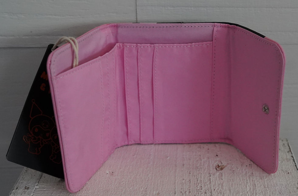 Thumbnail: Loungefly sanrio My Melody & Kuromi Flame Heart Mini Flap Wallet