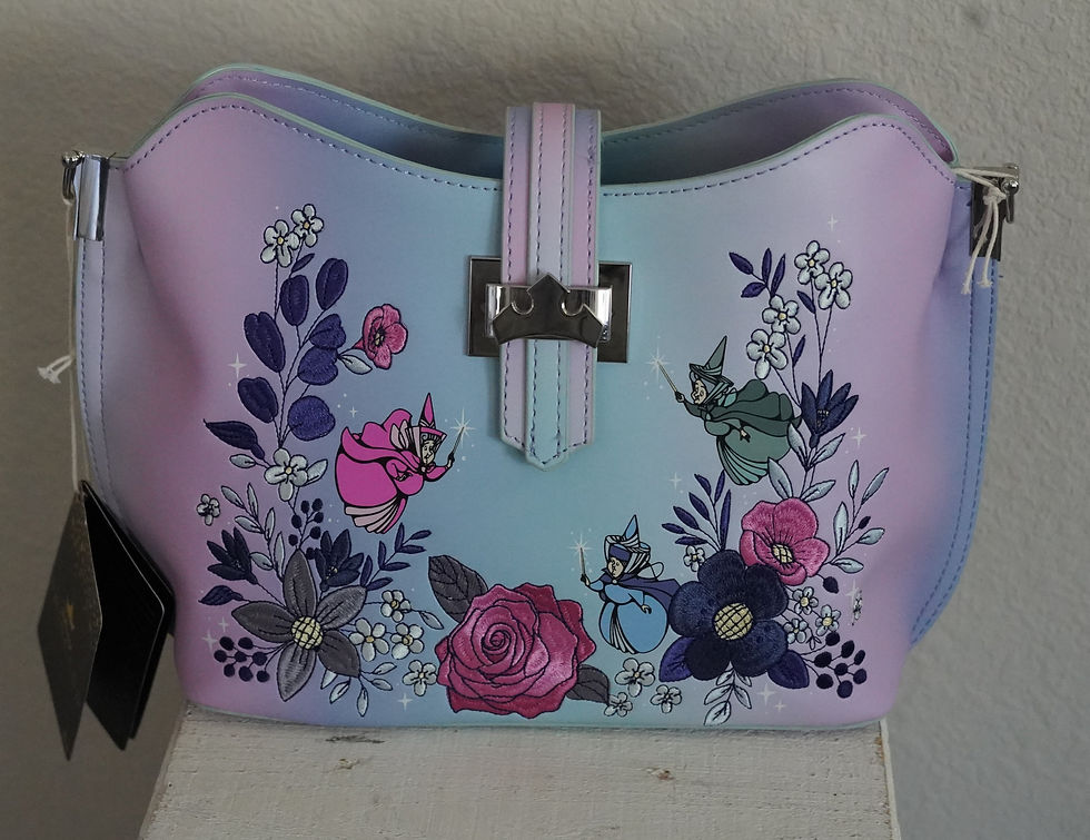 Loungefly Disney Sleeping Beauty 65th Anniversary 3 Good Fairies Crossbody bag