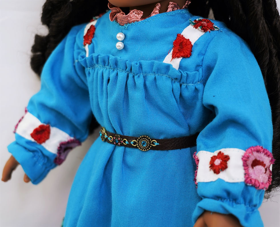 Thumbnail: Cherokee tear dress fits american girl, gotz,  and other 18"-19" dolls
