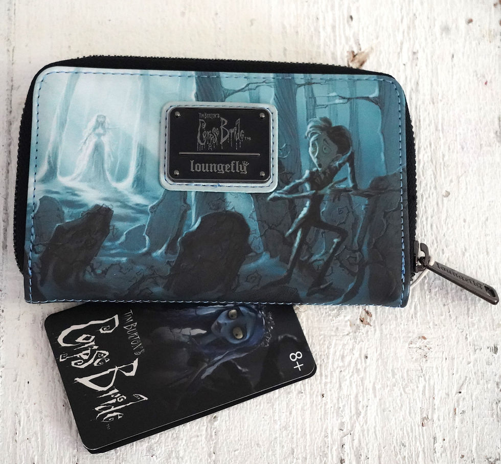Thumbnail: Loungefly The Corpse Bride Emily Forest Zip Around Wallet