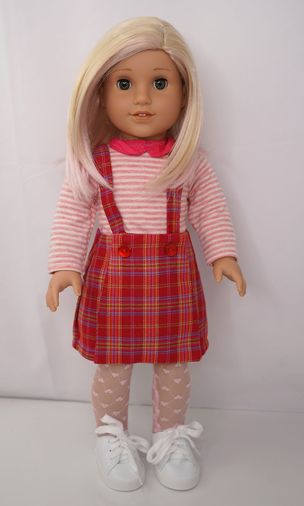 Thumbnail: enid sinclair plaid outfit fits american girl and other 18" dolls
