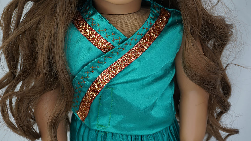 Thumbnail: Turkish outfit: Ankara region fits american girl doll and other 18" dolls