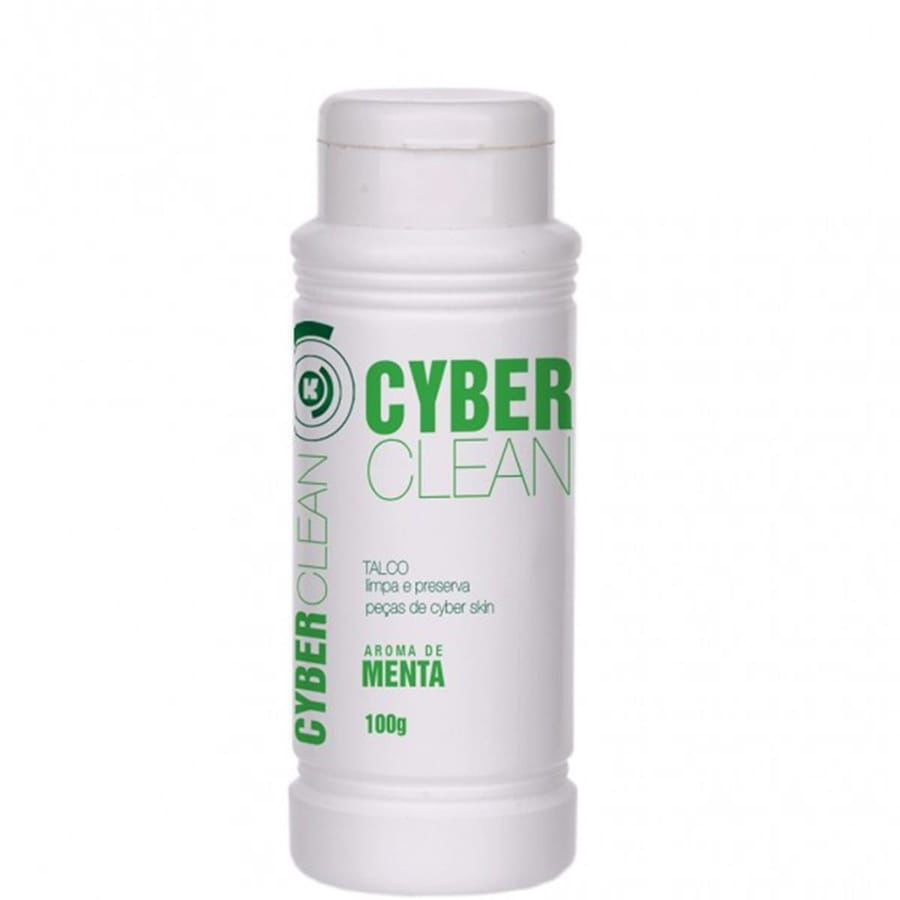 TALCO CYBER CLEAN LIMPA E PRESERVA PEÇAS DE CYBER SKIN AROMA DE MENTA