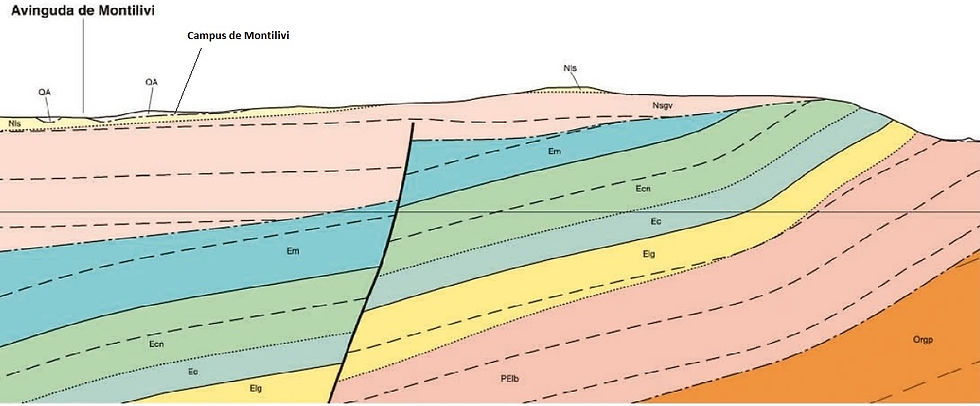 Tall geològic part esquerra