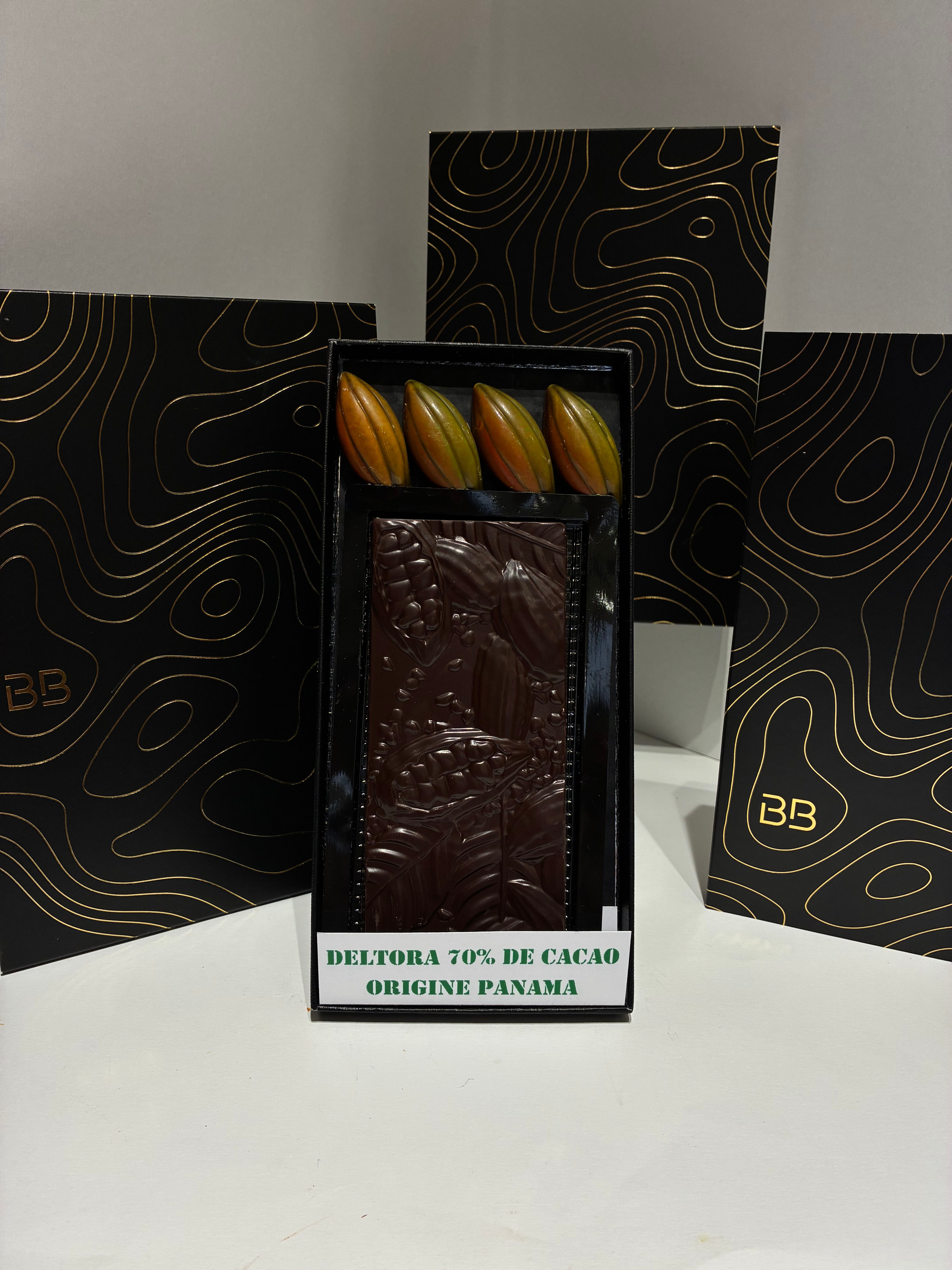 -Grand Cru- Deltora Tablette Chocolat Noir 70% de cacao origine Panama