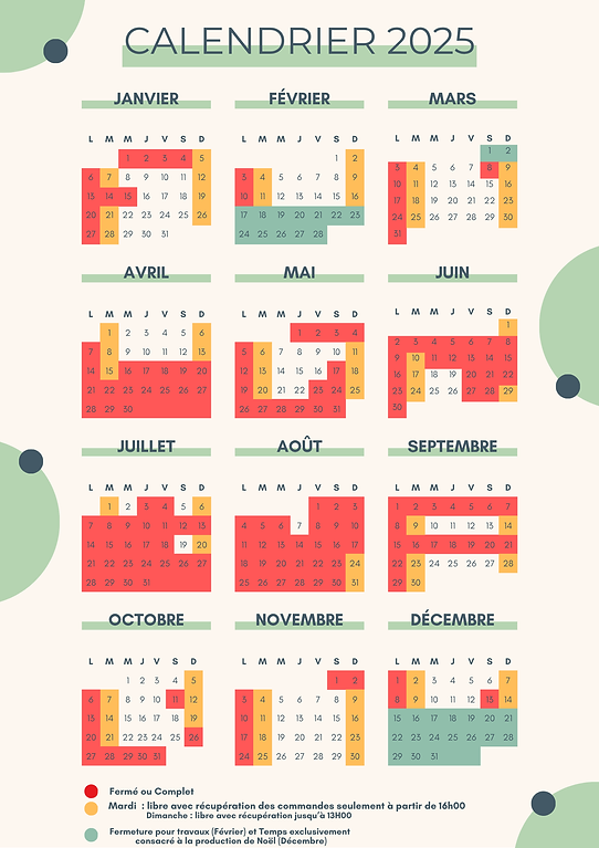 Vert Bleu Calendrier 2025 Année Affiche Simple-10.png
