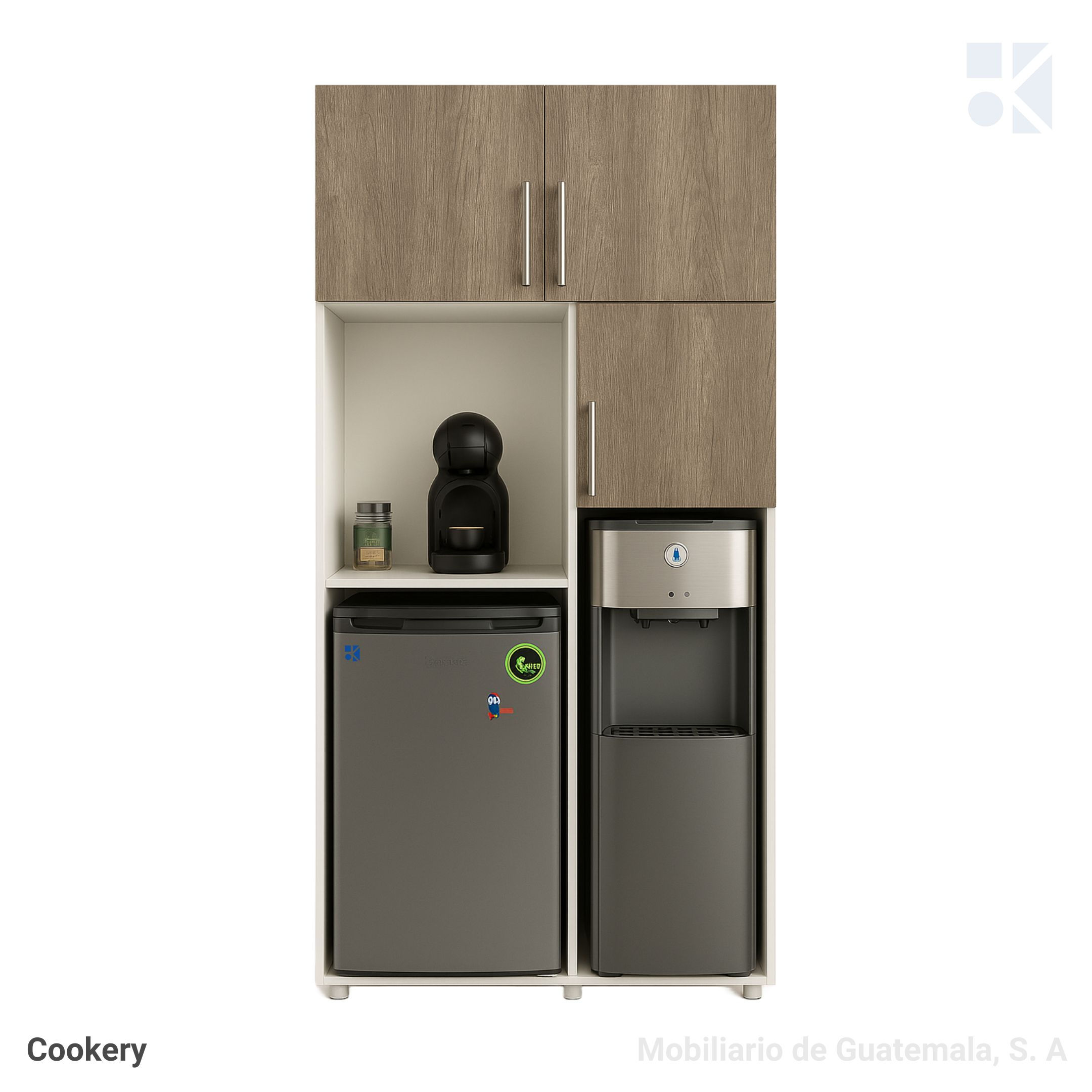 Cocineta para dispensador y Minibar