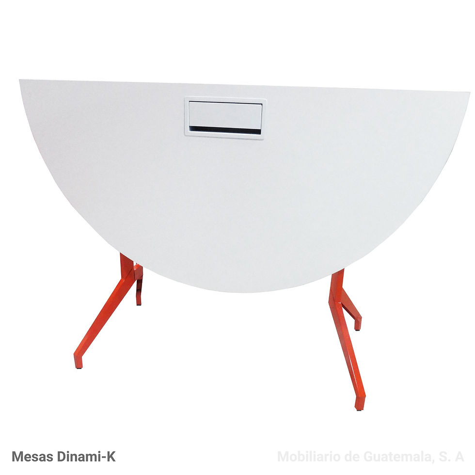 Mesa Media Luna Plegable sin Rodos Formica 1" 150x75x76 CM