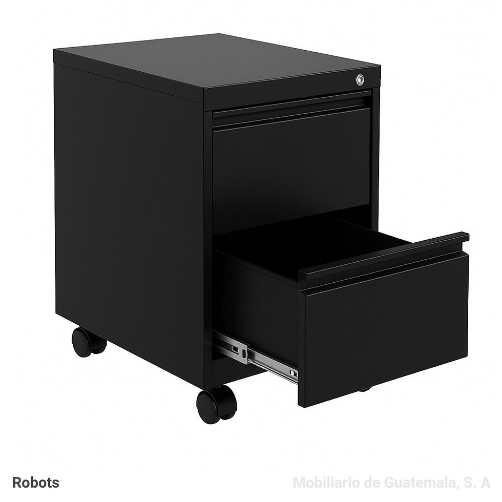 Robot con 2 Gavetas de Archivo Metálico