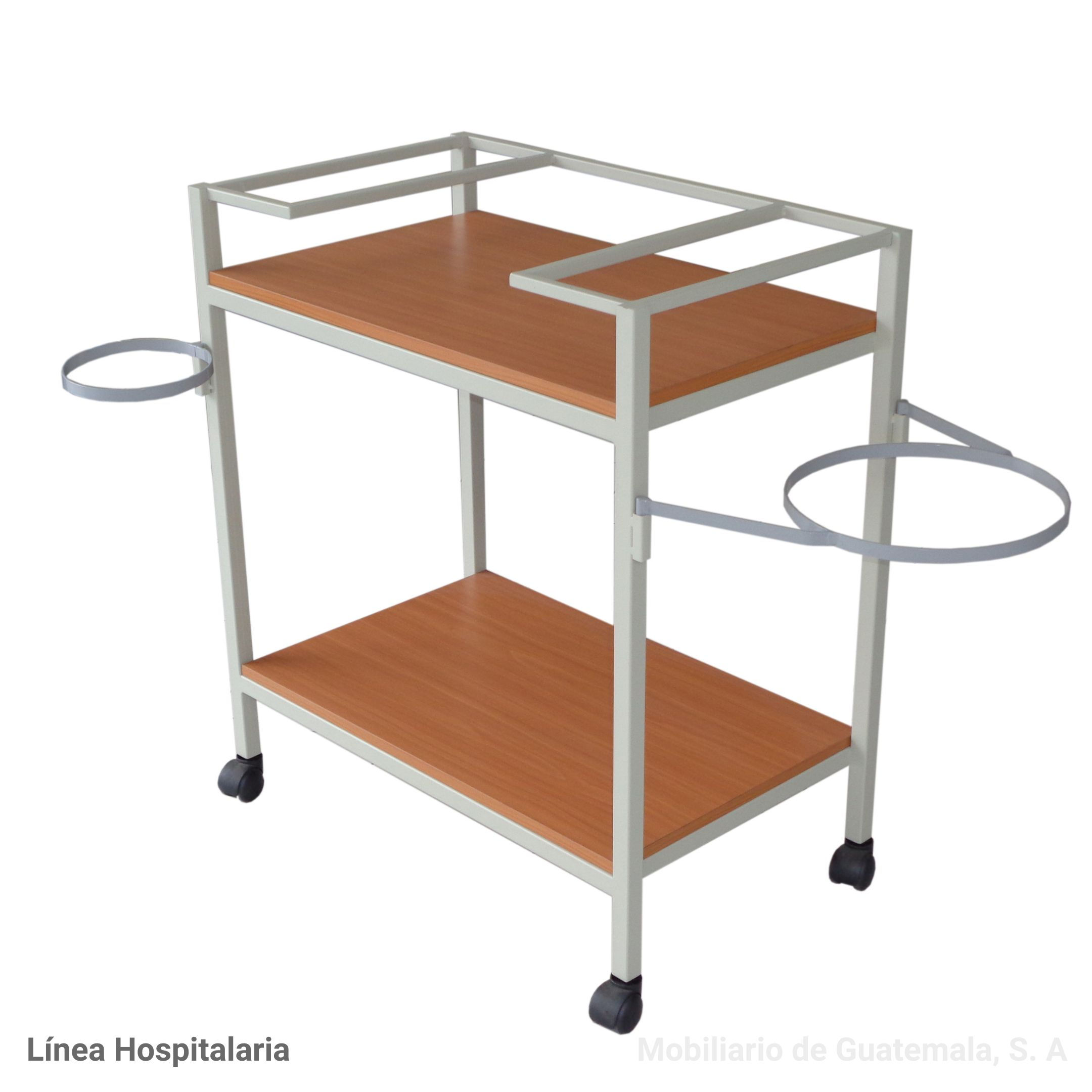 Carreta de Curaciones en Metal y Formica 76x46x87 CM