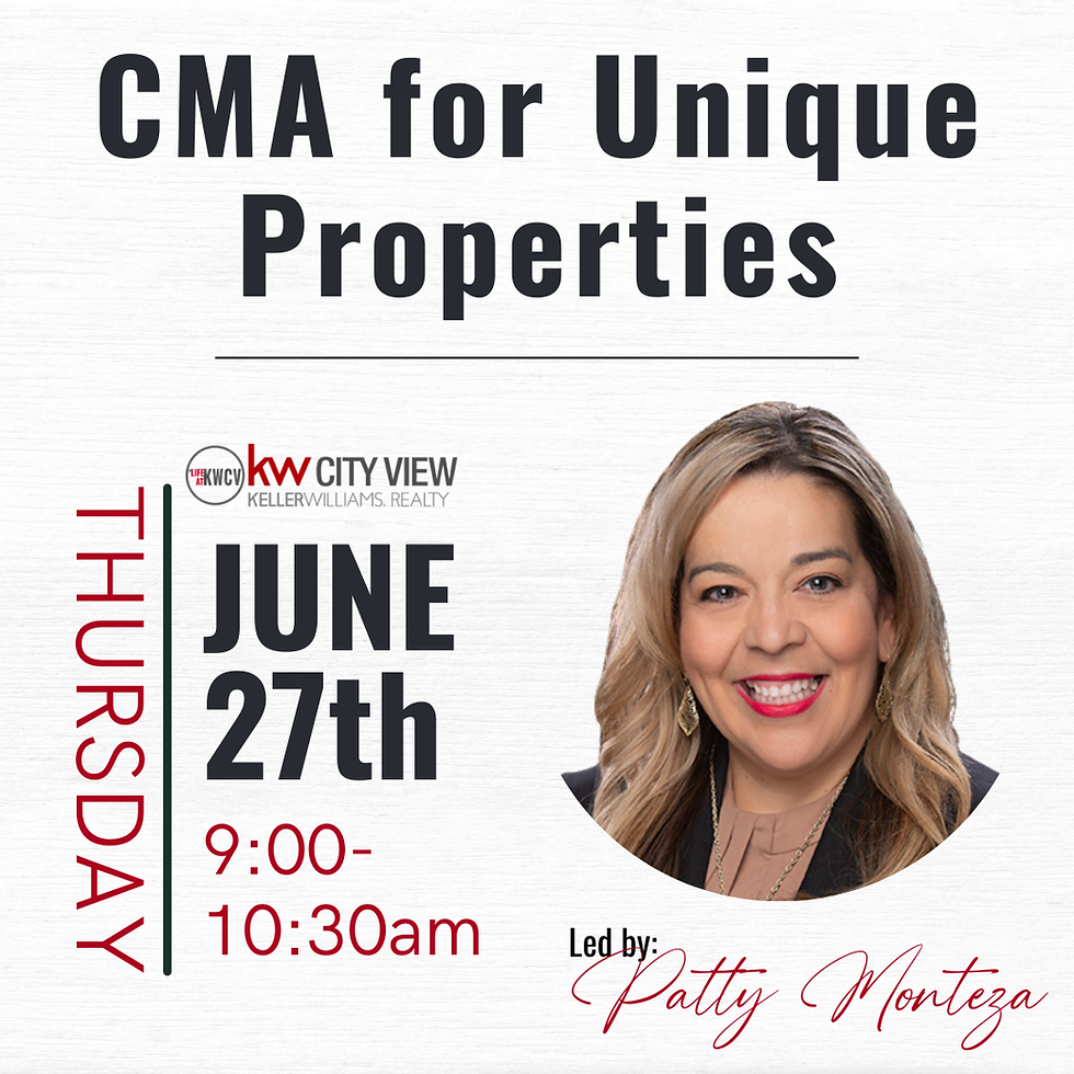 CMA for Unique Properties w/ Patty Monteza