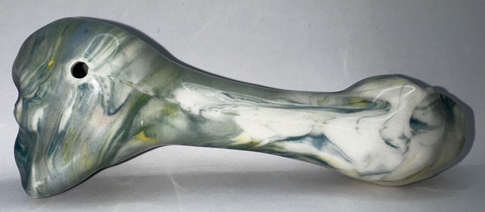 Thumbnail: Porcelain Skull Sage Burner - ShroomSense