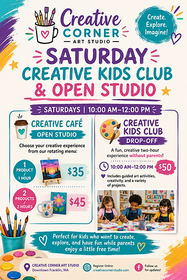 creative kids club flyer